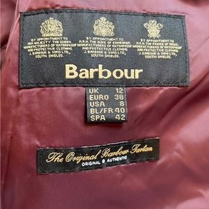 Barbour Quilted Jacket women’s size 8